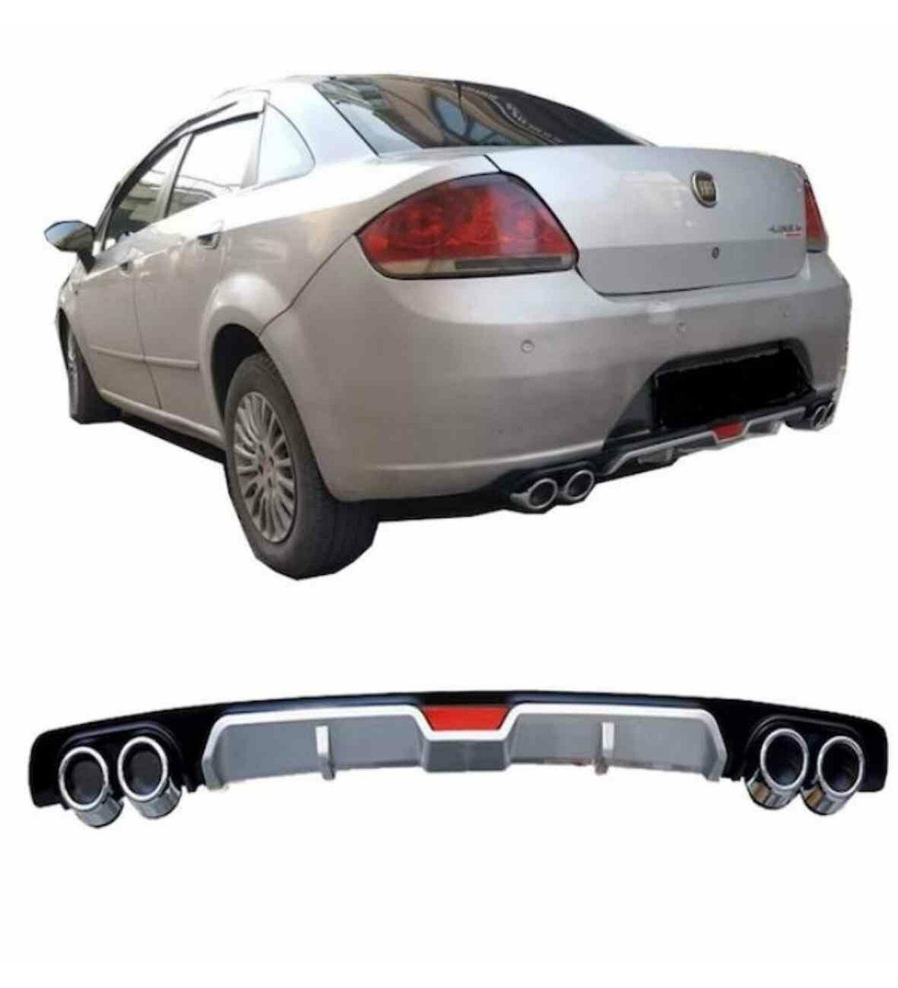 Fiat Linea uyumlu üniversal difüzör Gri tüm modeller