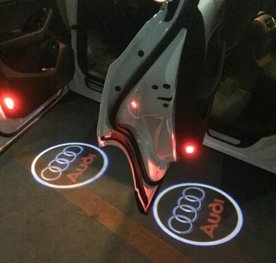 Audi A4 kapı altı logo hayalet logo 2003 sonrası