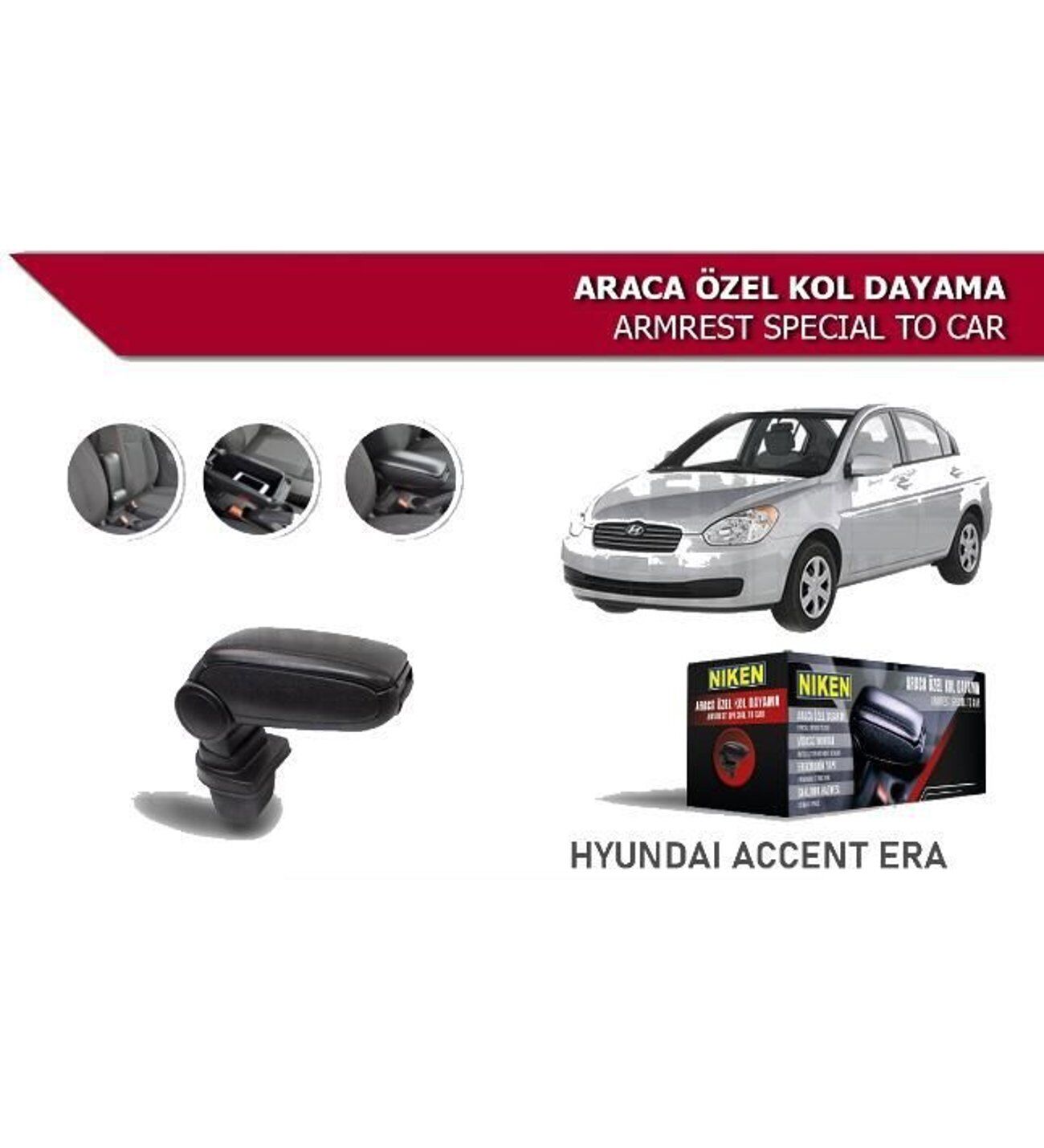 Hyundai Accent Era Araca Özel Kol Dayama Kolçak 2006-2011 Arası Niken