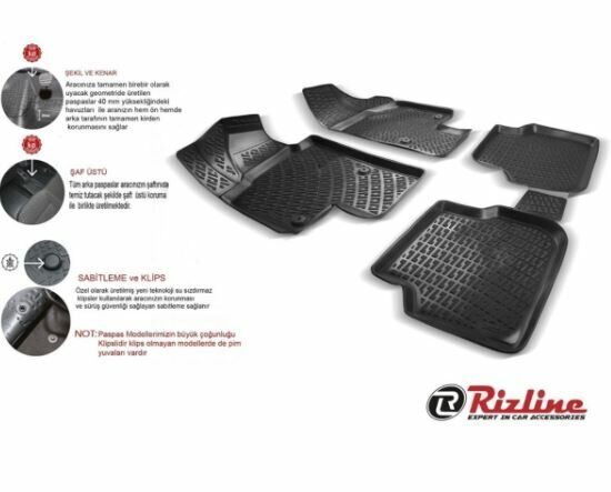 Hyundai Getz 3D havuzlu paspas 2002 sonrası Rizline