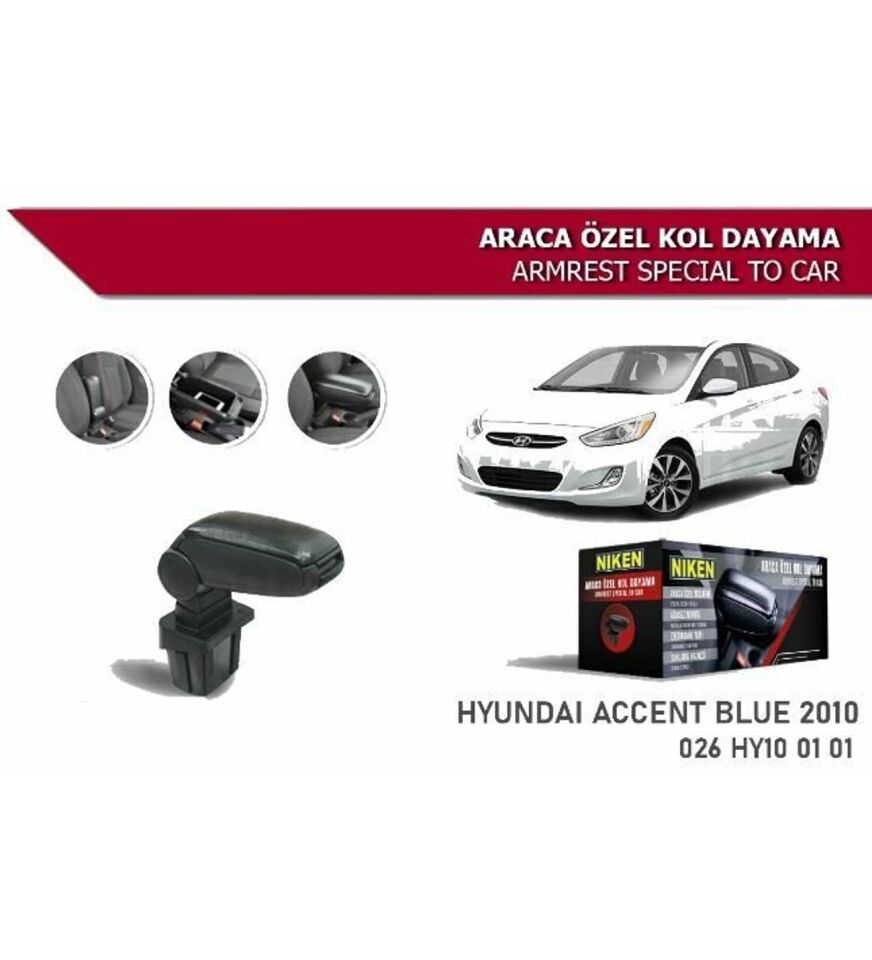 Hyundai Accent Blue Araca Özel Kol Dayama Kolçak 2010+ Sonrası Niken