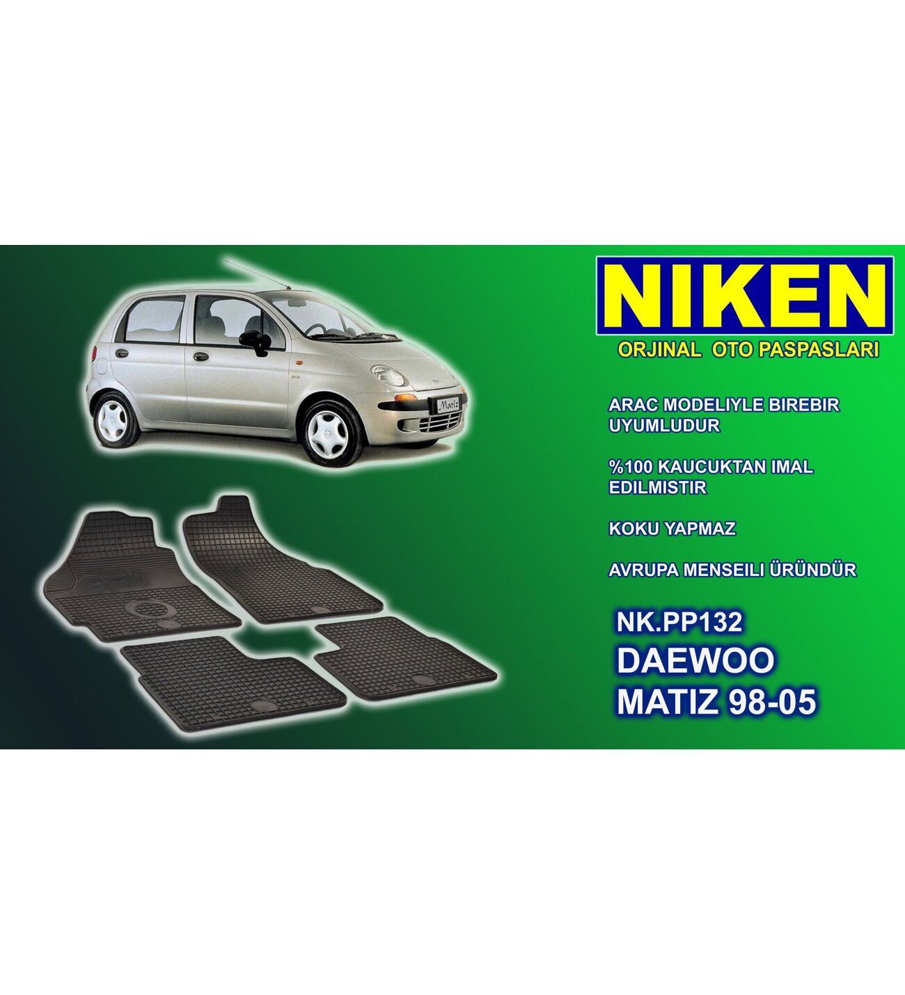 Daewoo Matiz paspas kauçuk oem germany 1998-2005 Arası NİKEN