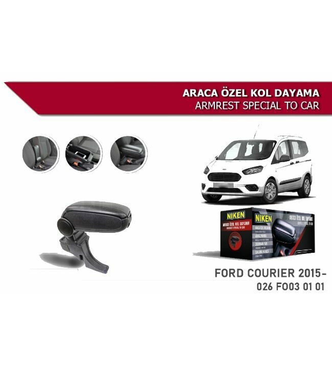 Ford Courier Araca Özel Kol Dayama Kolçak 2014+ Sonrası Niken