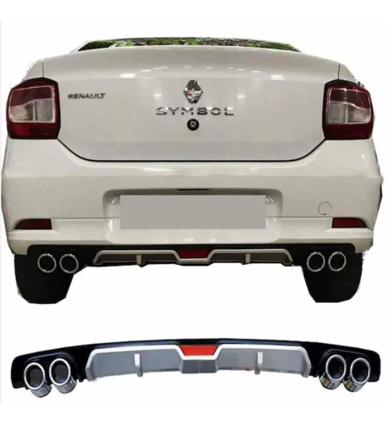 Renault Symbol 1-2-3 uyumlu üniversal difüzör Gri tüm modeller