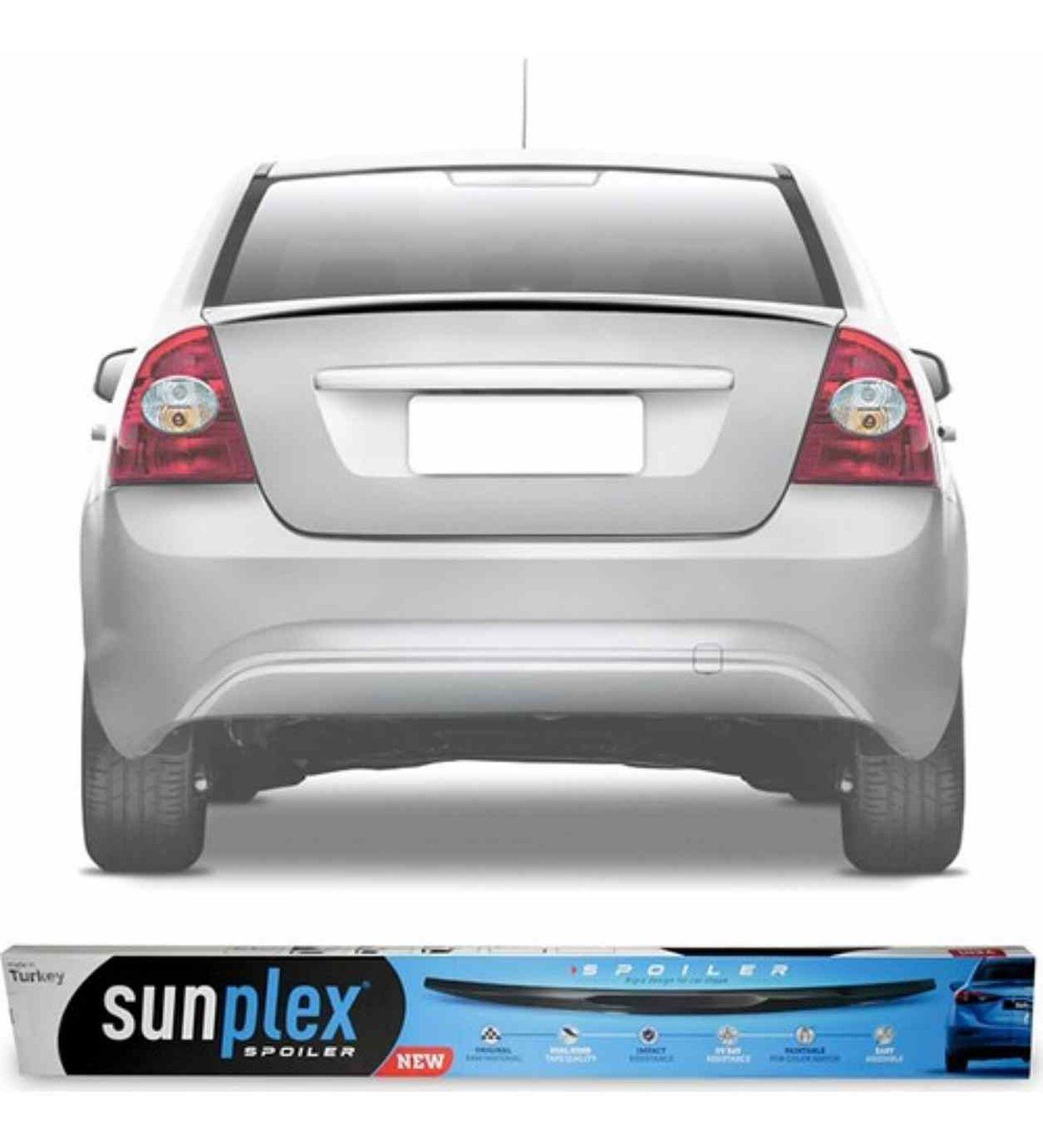 Ford Focus 2 Sedan Spoiler Piano Black 2004-2010 arası modellere uyumlu Sunplex