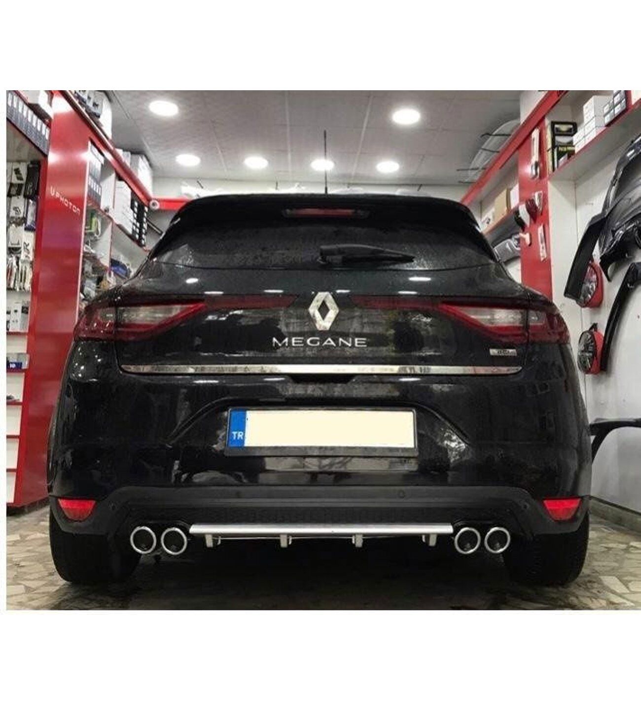 Renault Megane 4 hb uyumlu üniversal difüzör Gri 2016 sonrası