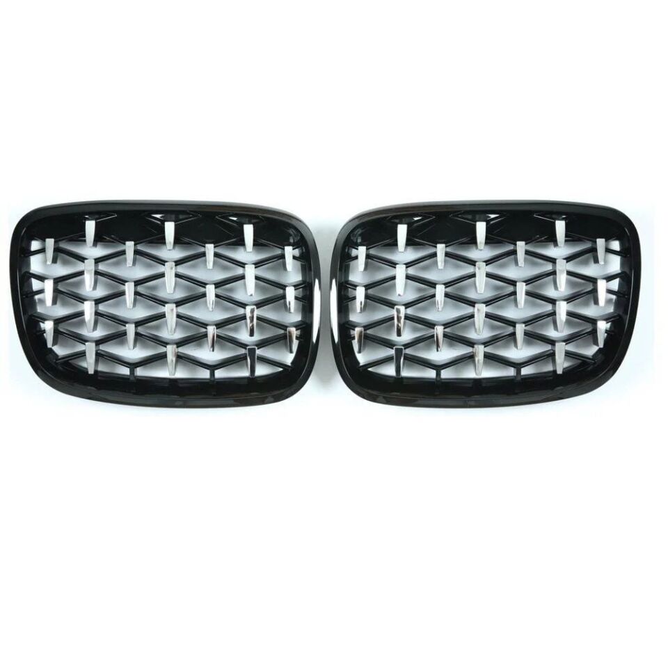 Bmw X5 E70 diamond ön panjur ızgara 2006-2013 arası pianoblack