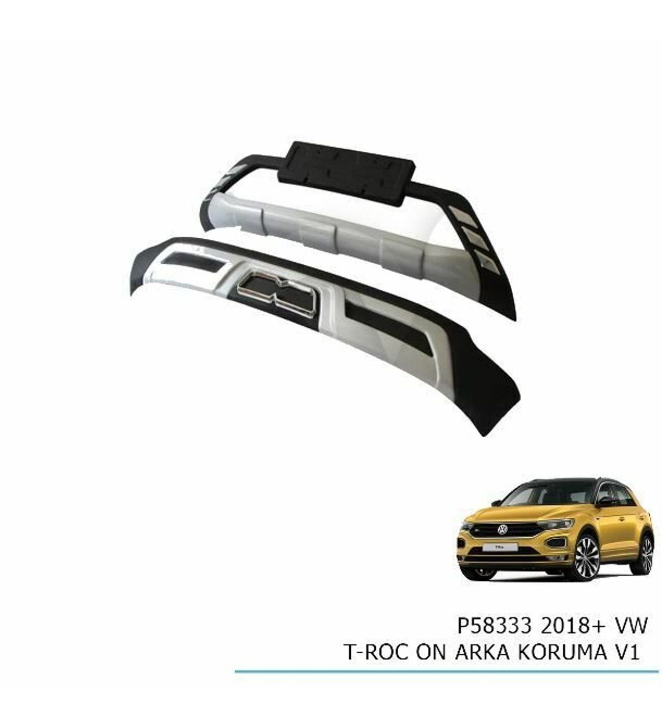 Vw T-roc ön arka koruma V1 model 2018 sonrası modellere uyumlu