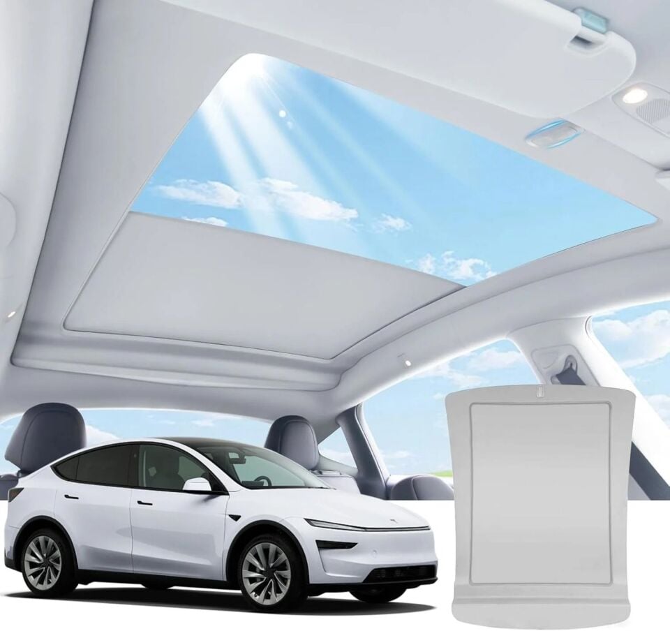 Tesla Model Y Juniper Uyumlu Elektrikli Tavan Perdesi 2025+ Sonrası Uyumlu