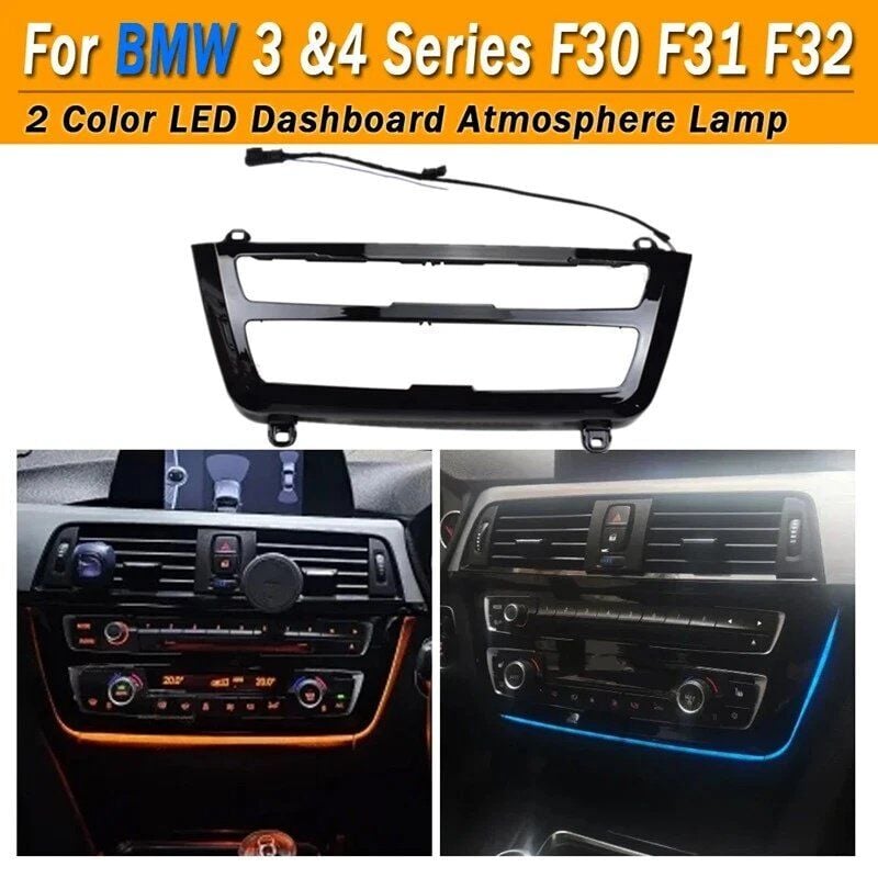 Bmw 4 Serisi F36 uyumlu klima çerçevesi ledli piano black
