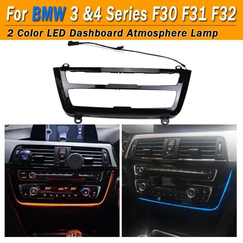 Bmw 4 Serisi F32 F33 uyumlu klima çerçevesi ledli piano black