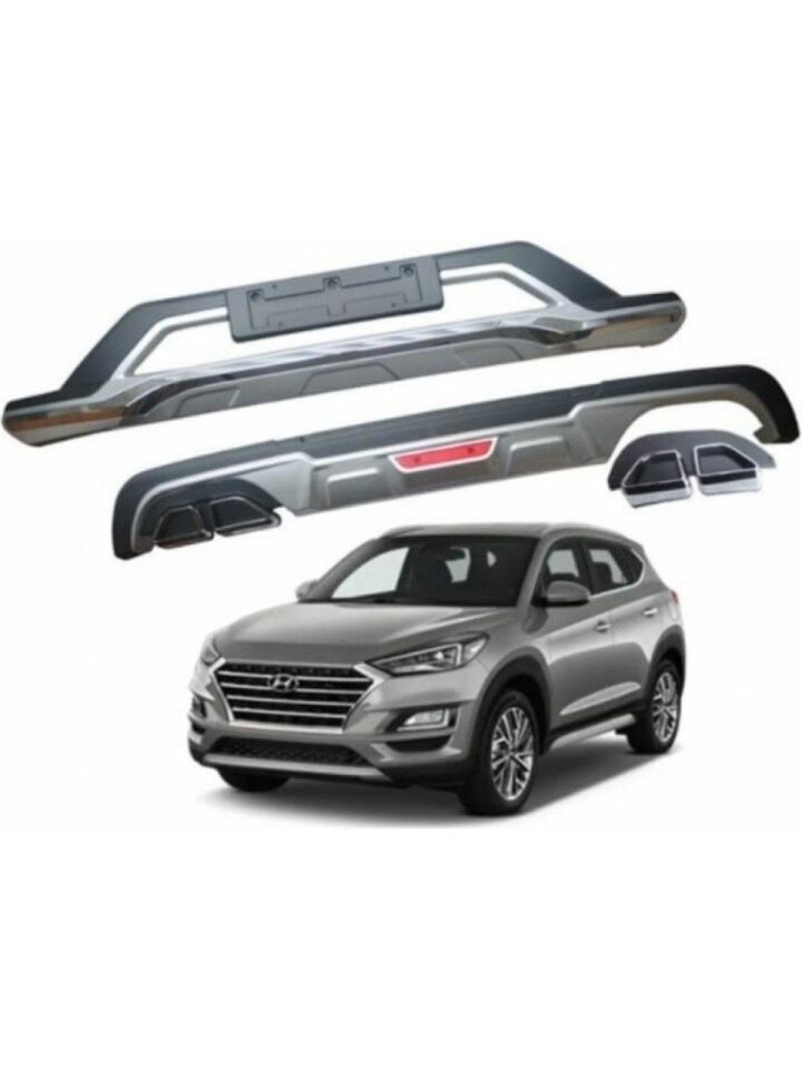 Dmb Hyundai Tucson Ön Arka Tampon Koruması Difüzör Kalın tip 2019-2021 Arası Uyumlu