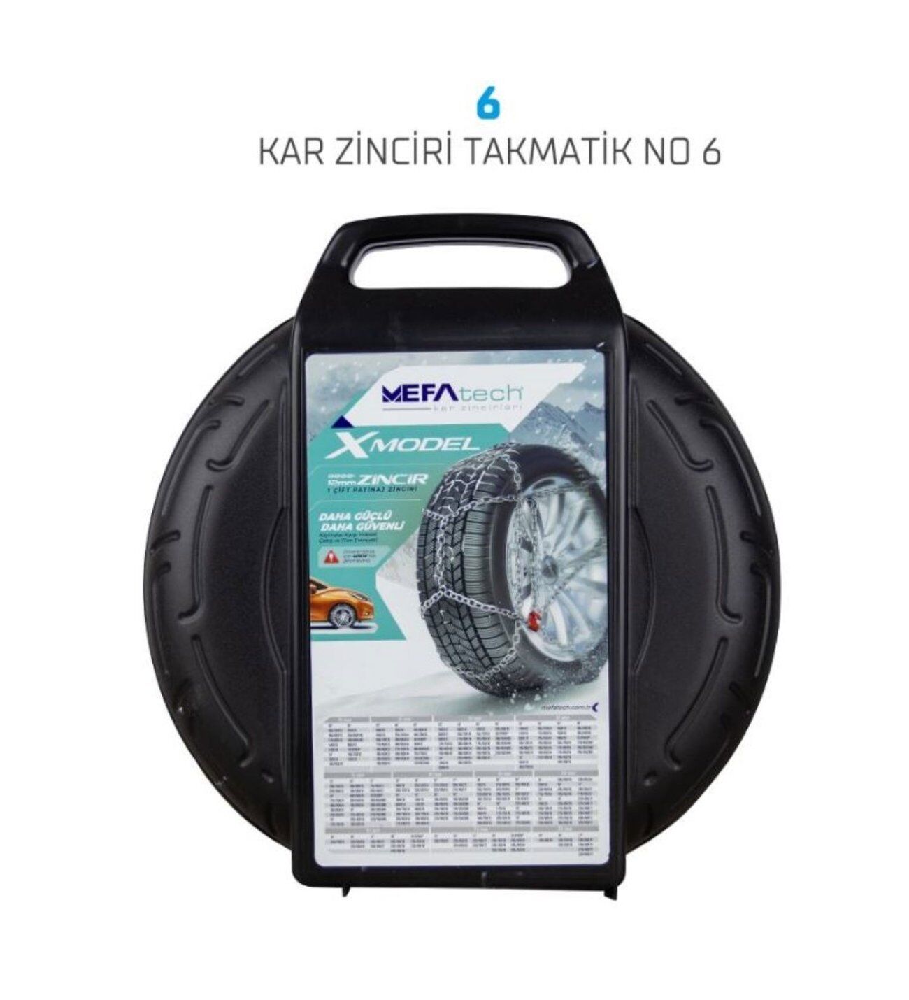 235/50x17 Ebatlarına Uyumlu Takmatik X tipi Kar Patinaj Zinciri Mefatech