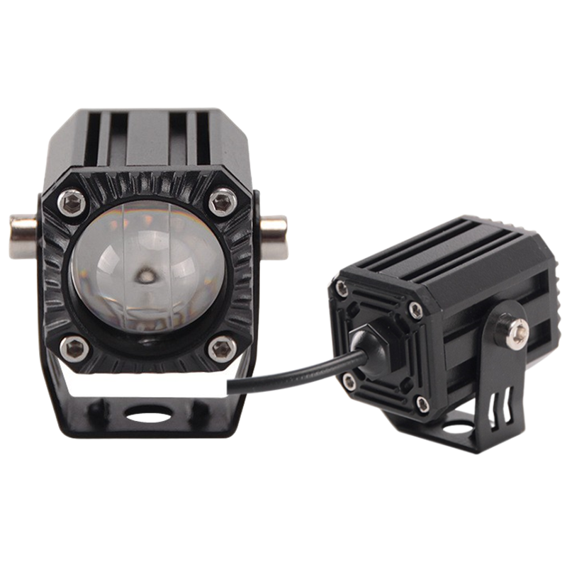 Offroad sis lambası beyaz-sarı 5.5 cm x 3.5 cm x 3.5 cm 10w 12-80v set / LASS348