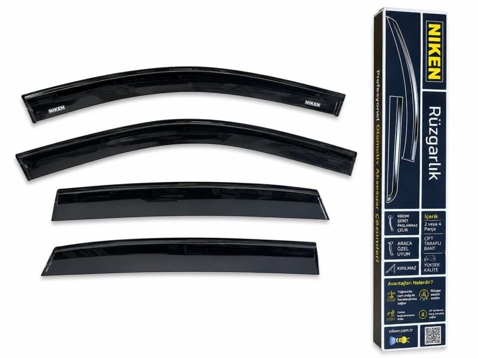 Mercedes C Serisi W204 Cam Rüzgarlığı Siyah Kromlu 2008-2014 Arası BlackEdition