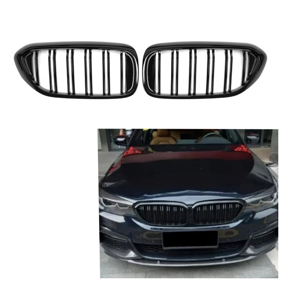 Dmb Bmw 5 Serisi G30 M5 Ön Panjur Böbrek Izgara Çift Tırnak Piano Black 2017-2020 Arası Uyumlu