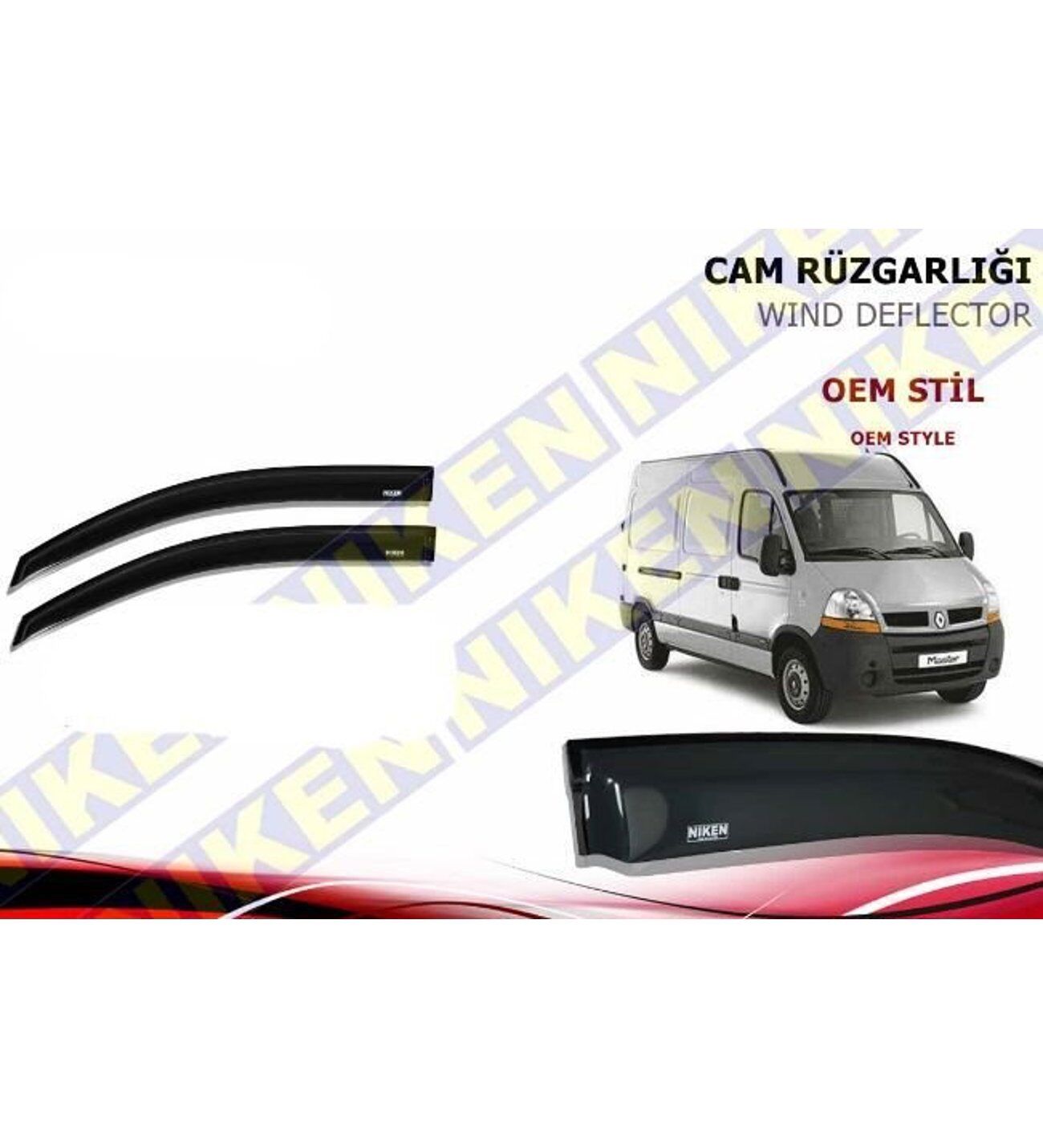 Renault Master Cam Rüzgarlığı 2 li 1998-2010 Arası Niken (Kromsuz Model)