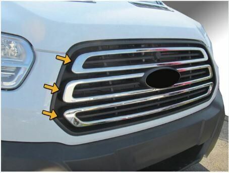 Ford transit panjur kromu (iç kısım) 2014 Sonrası Niken