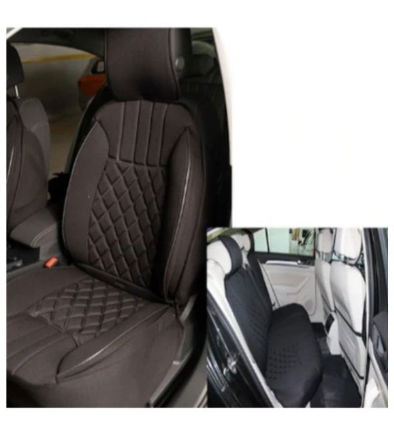 Space Elegance 5'li Koltuk Kılıfı Set Minder Siyah - Klmny548 Universal