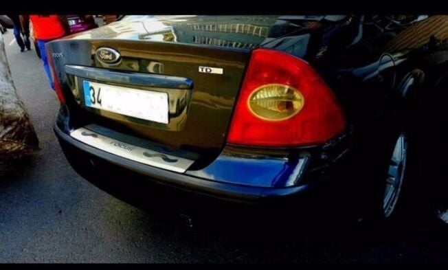 Ford focus arka tampon üst kromu 2005-2011 Arası Niken