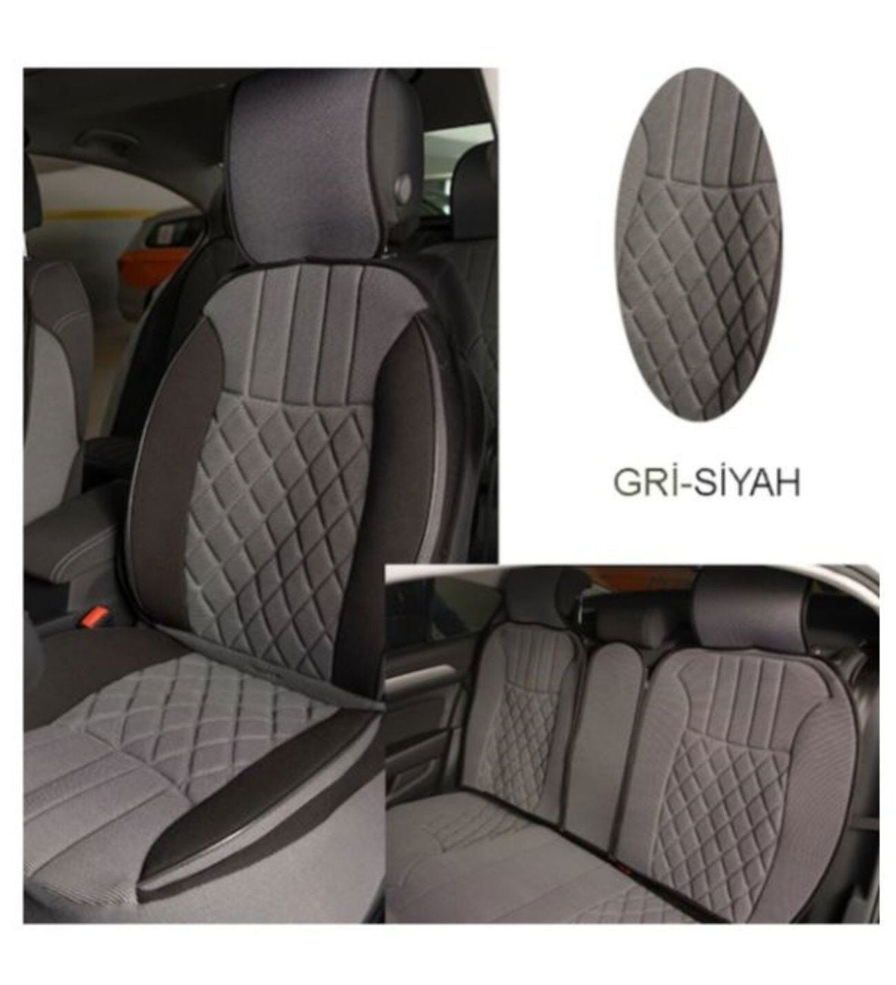 Space Elegance 5'li Set Minder Gri-siyah / Klmny543 Universal