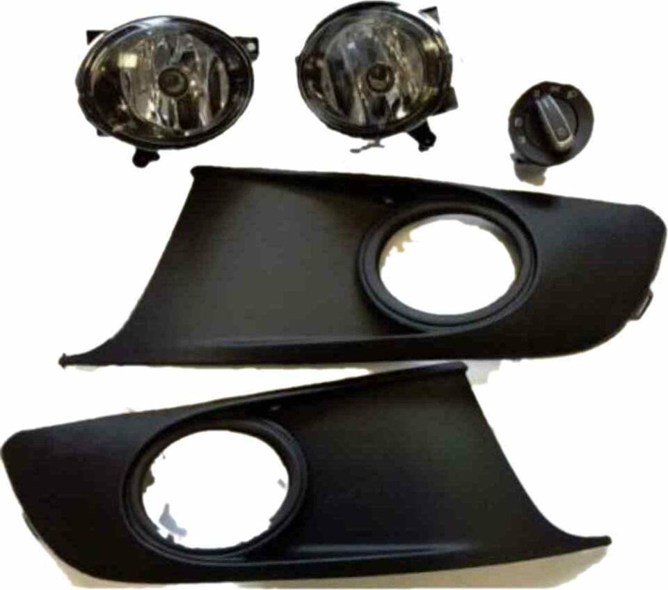 Volkswagen Caddy Sis Farı Lambası ve panjur seti 2010-2015 arası (Anahtarlı Set)