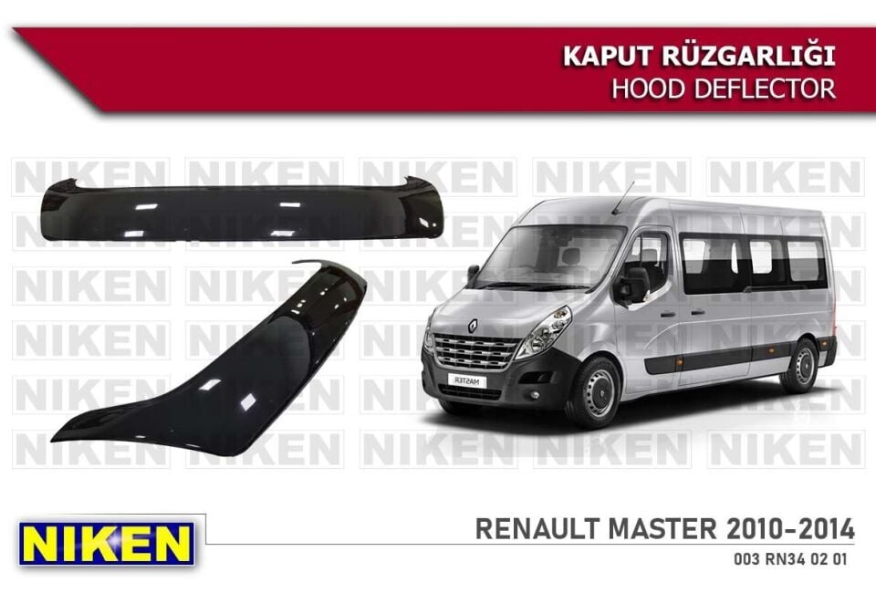 Renault Master Kaput Rüzgarlığı Koruyucu 2010-2014 arası
