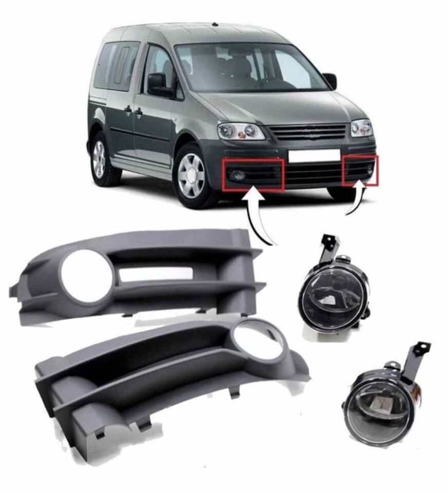 Volkswagen Caddy Sis Farı Seti 2004 - 2011 arası modellere uyumlu
