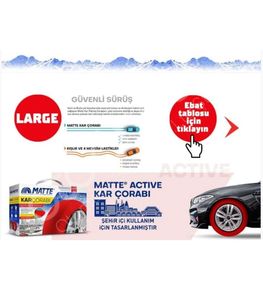 Kar Çorabı Medium Boyut Matte