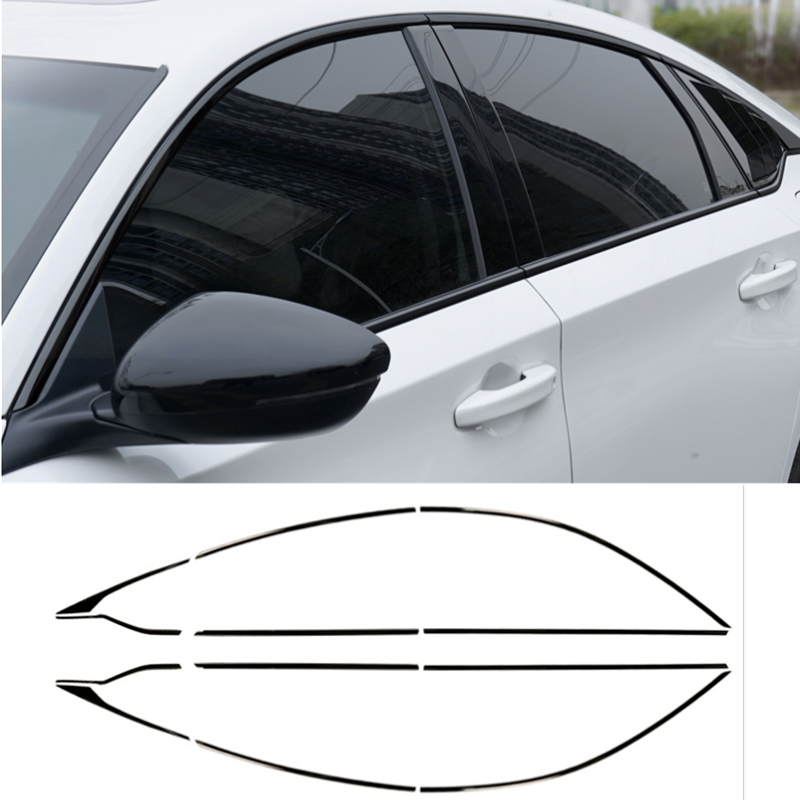 Vw Polo Cam Çıtası 12 Parça Full Tamtur Kaplama Piona Black 2009-2017