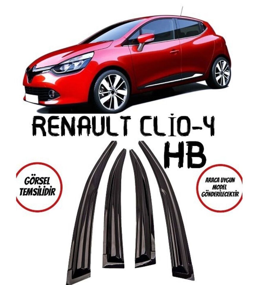 Renault Clio 4 Uyumlu Cam Rüzgarlığı 2012-2019 arası uyumlu Mugen