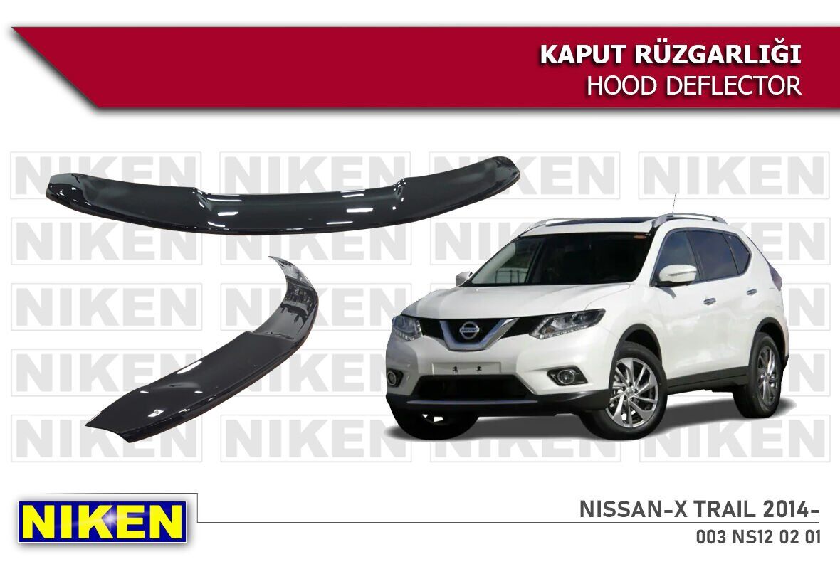 Nissan Xtrail Kaput Rüzgarlığı Koruyucu 2014 sonrası