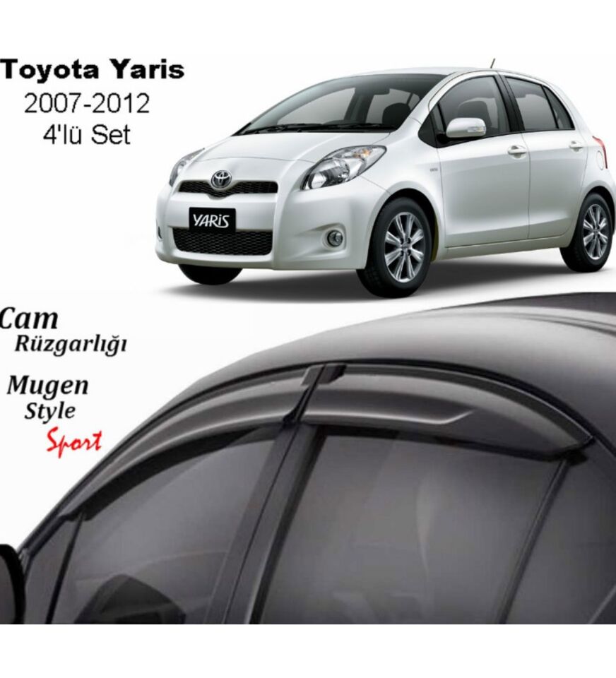 Toyota Yaris Uyumlu Cam Rüzgarlığı 2007-2012 Arası uyumlu Mugen