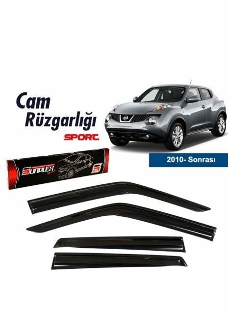 Nissan Juke Mugen Cam Rüzgarlığı 2010 sonrası 4'lü Sunplex