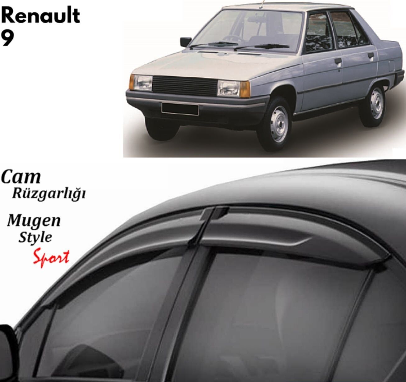 Renault 9 Uyumlu Cam Rüzgarlığı 1985-2000 arası uyumlu Mugen