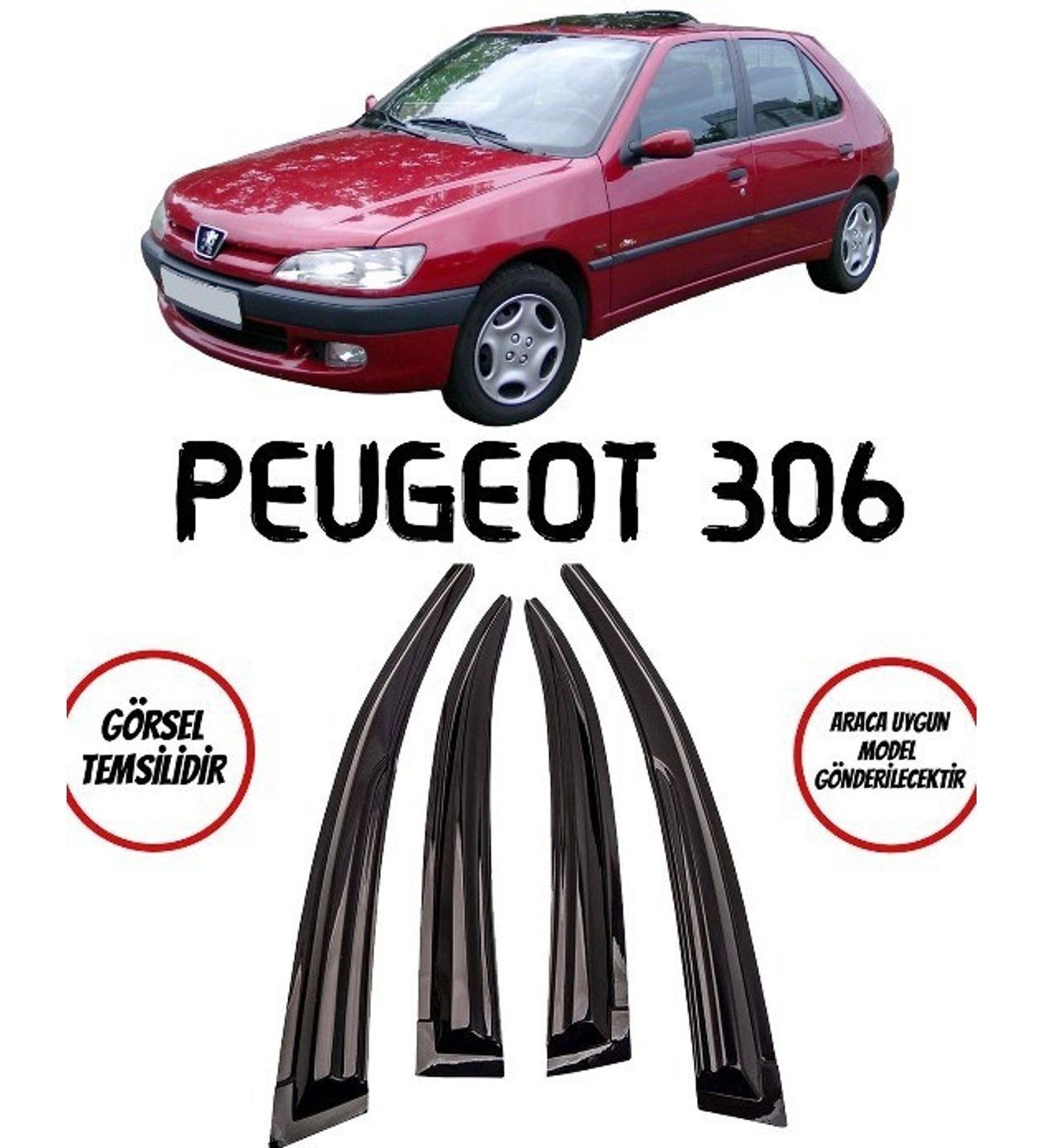 Peugeot 306 Uyumlu Cam Rüzgarlığı 1993-2002 arası uyumlu Mugen
