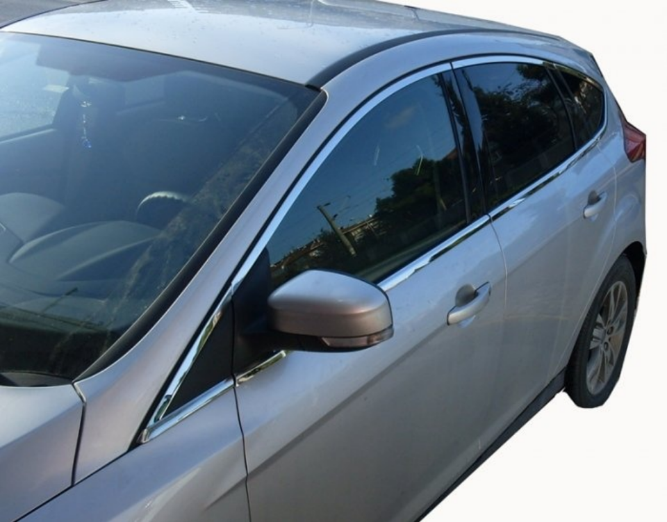 Ford Focus 3 Hb Krom Cam Çerçeve Çıtası 2012-2015 arası