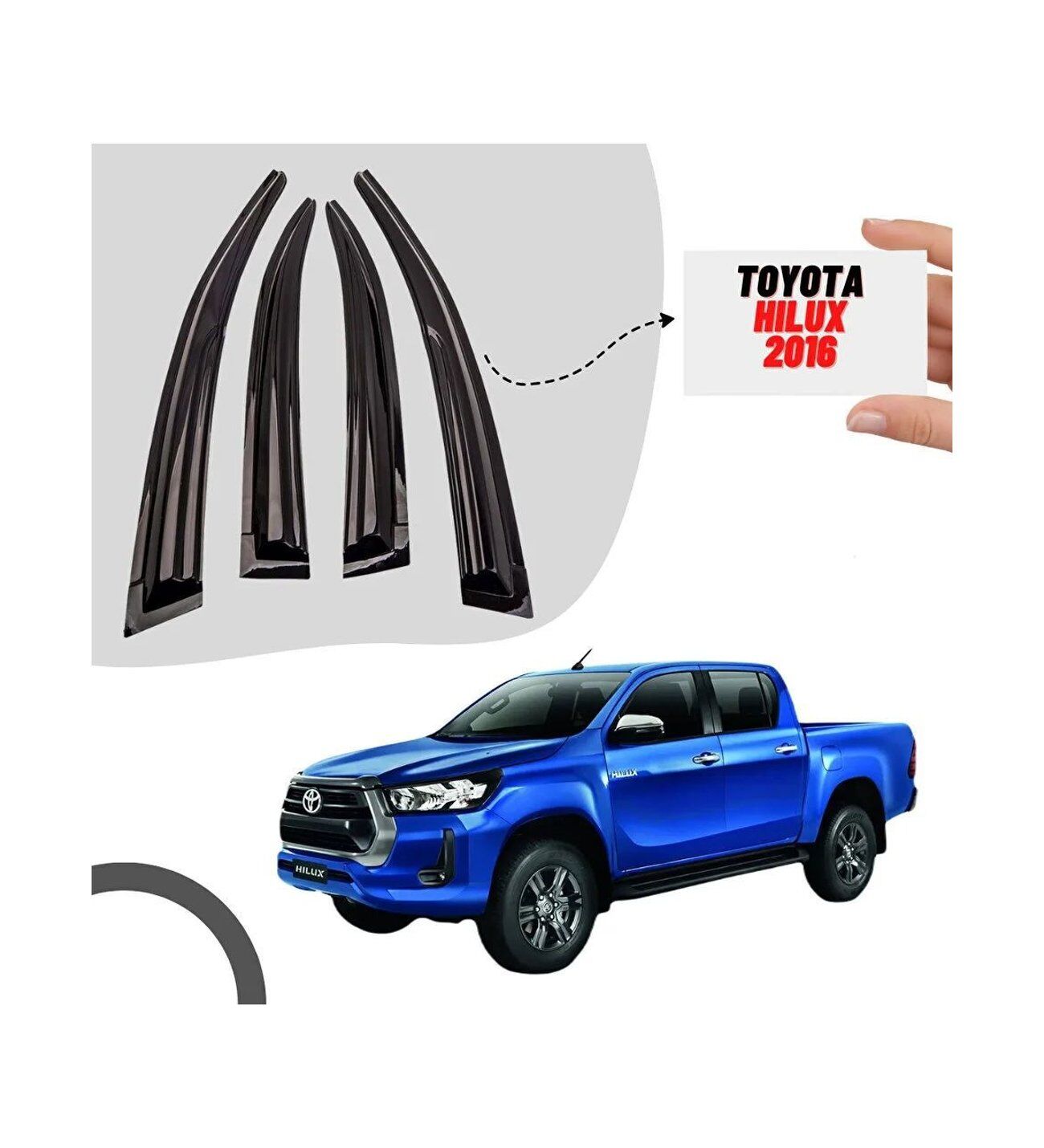 Toyota Hilux Uyumlu Cam Rüzgarlığı 2016+ Sonrası uyumlu Mugen