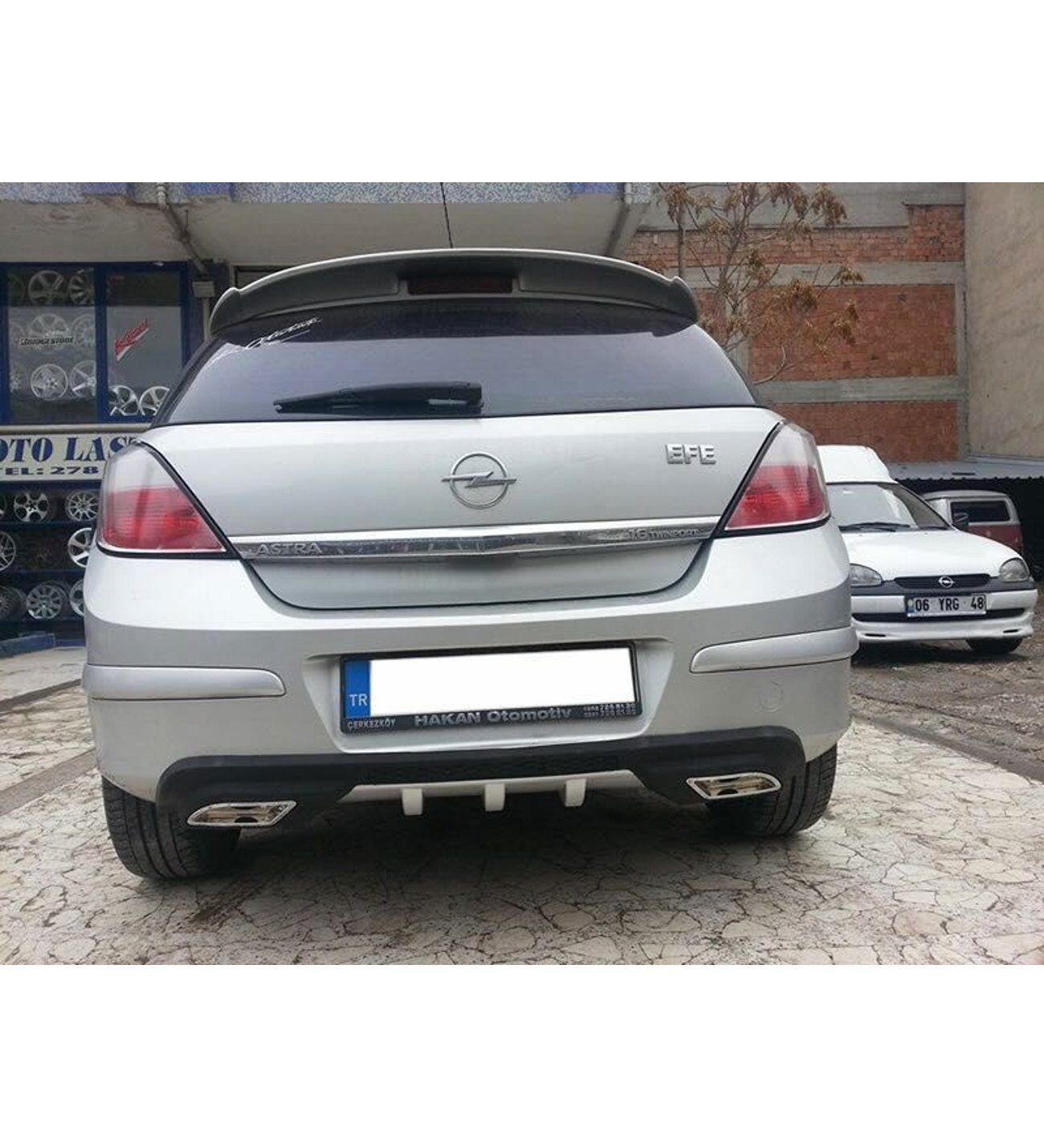 Opel Astra H uyumlu üniversal difüzör Siyah tüm modeller
