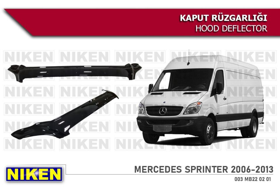 Mercedes Sprinter Kaput Rüzgarlığı Koruyucu 2006-2013 arası