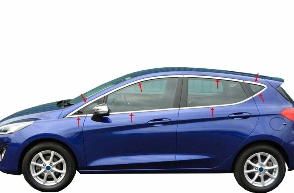Ford Fiesta 7 Hb Krom Cam Çerçevesi 2018 ve Sonrası