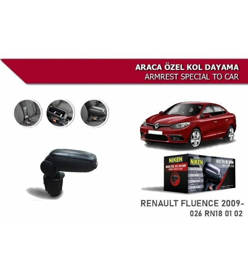 Renault Fluence Araca Özel Kol Dayama Kolçak Niken 2009+