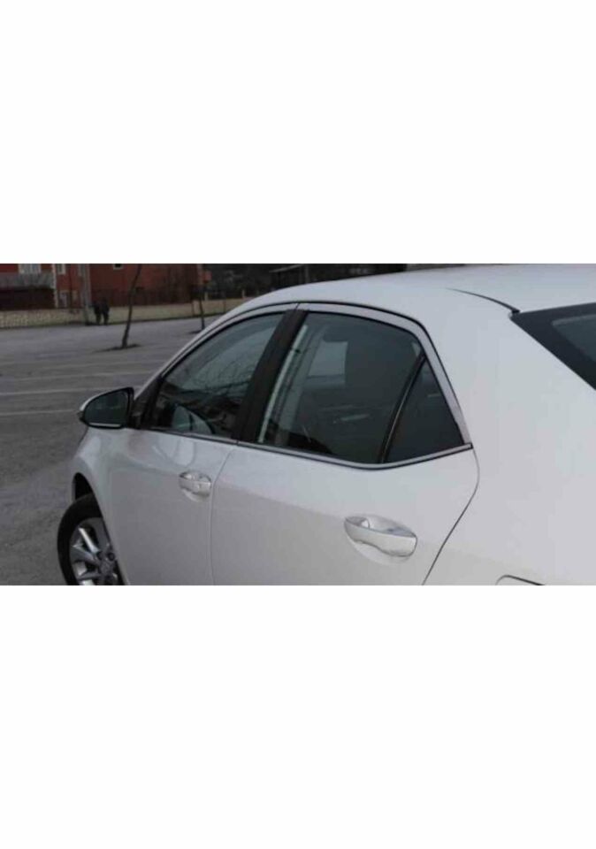 Toyota Corolla Cam Çerçevesi Kromu 8 parça Nikelajı Komple 2014-2018 araı modeller