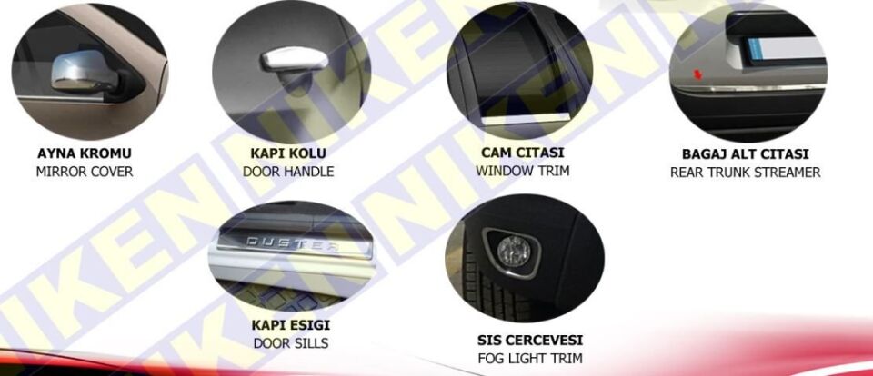 Dacia duster full krom set 2012-2017 Arası modeller Niken