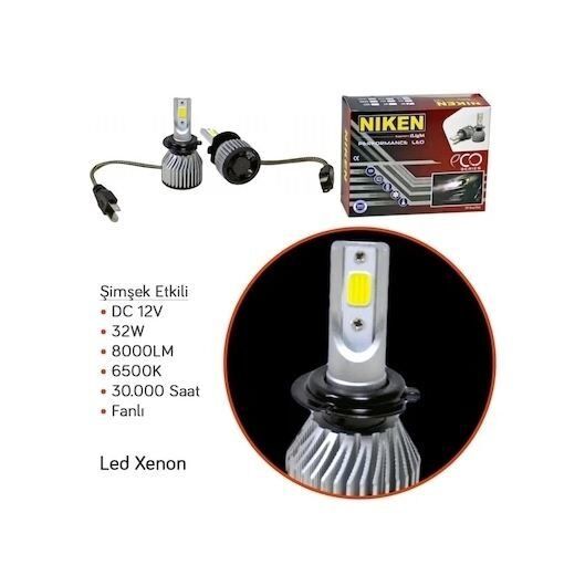 9005 (Hb3) Led Xenon Far Ampulü Eco Niken 8000 Lmn