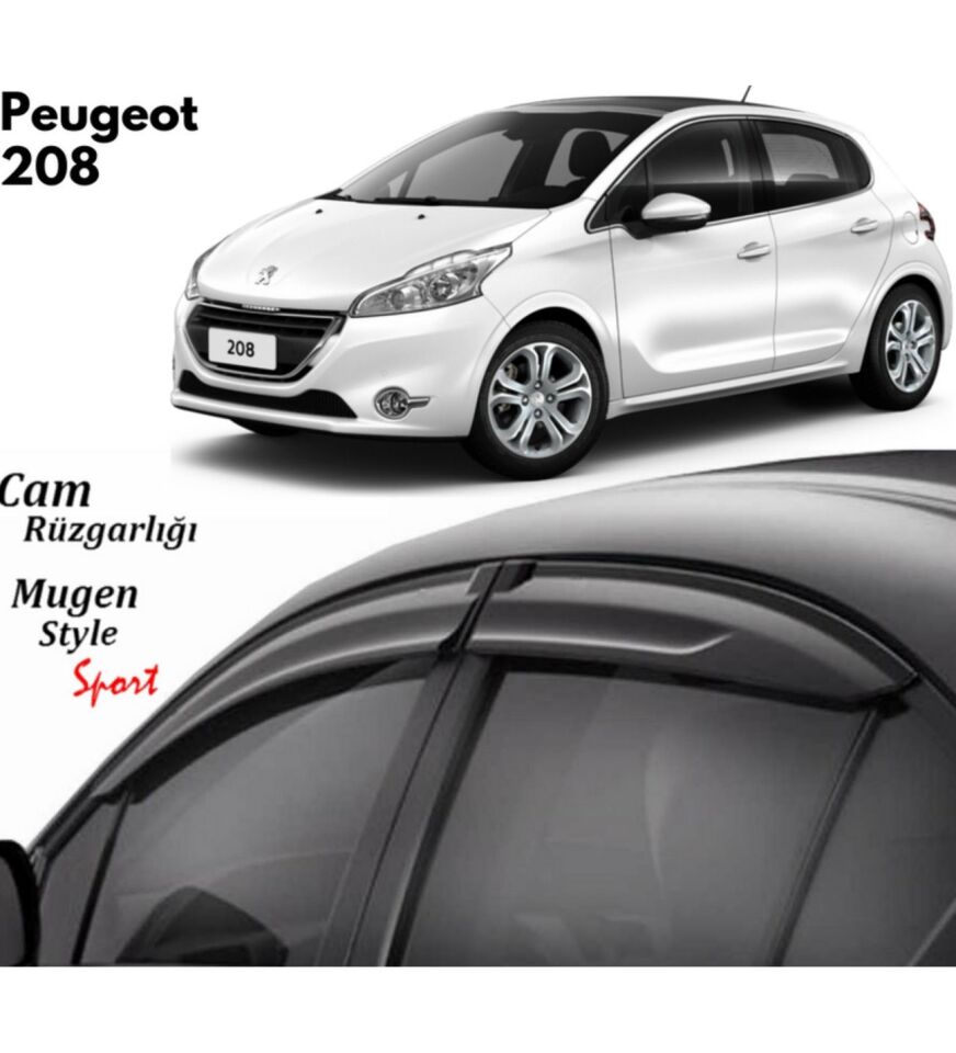 Peugeot 208 Uyumlu Cam Rüzgarlığı 2012-2018 arası uyumlu Mugen