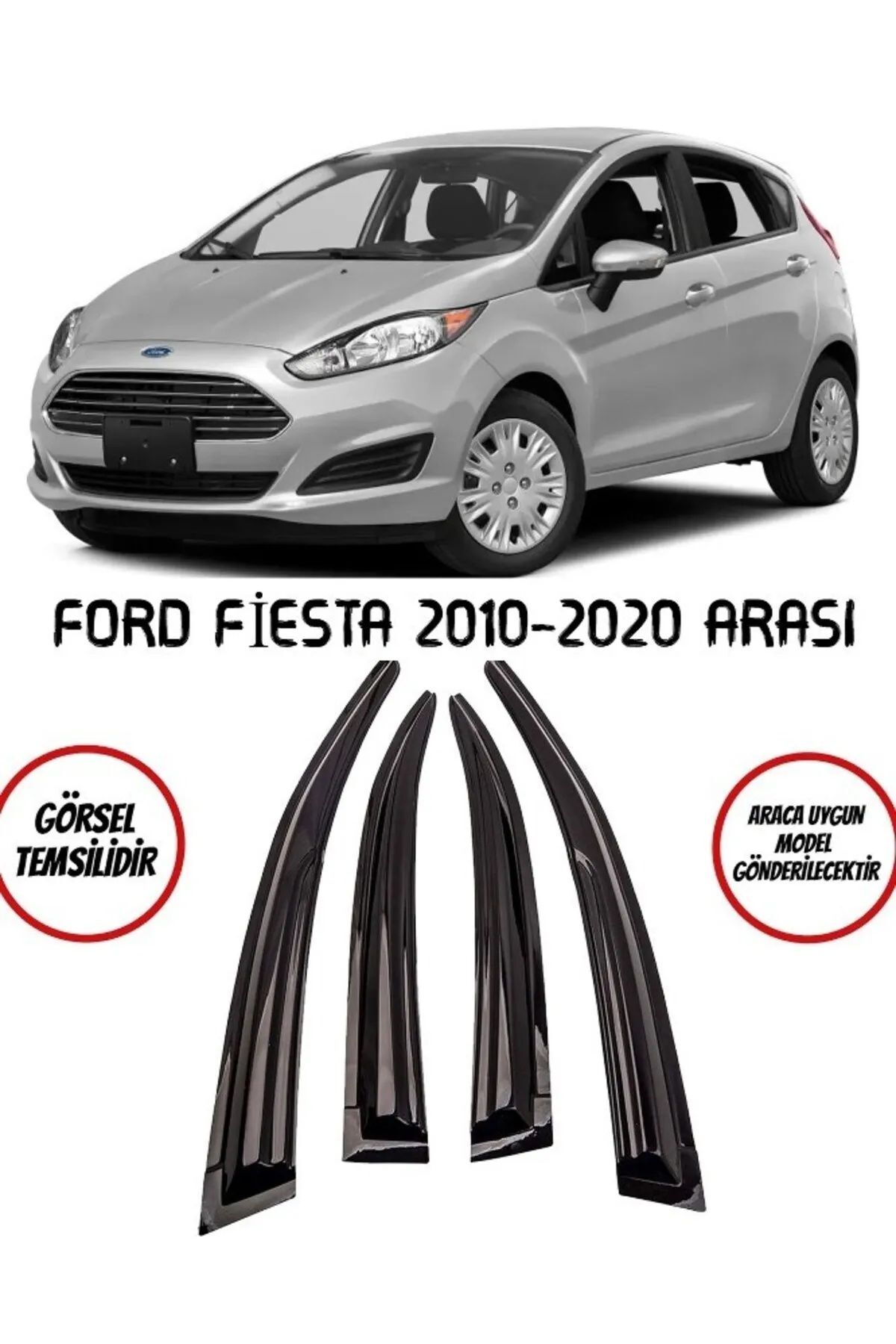 Ford Fiesta Uyumlu Cam Rüzgarlığı 2010-2020 Arası Mugen