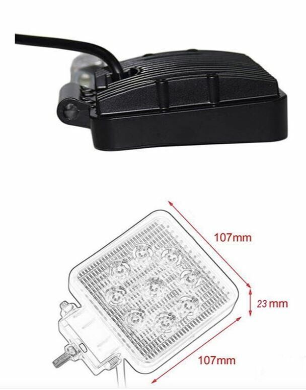 Led çalışma lambası pro 16 ledli off road sis lambası kare tip Niken