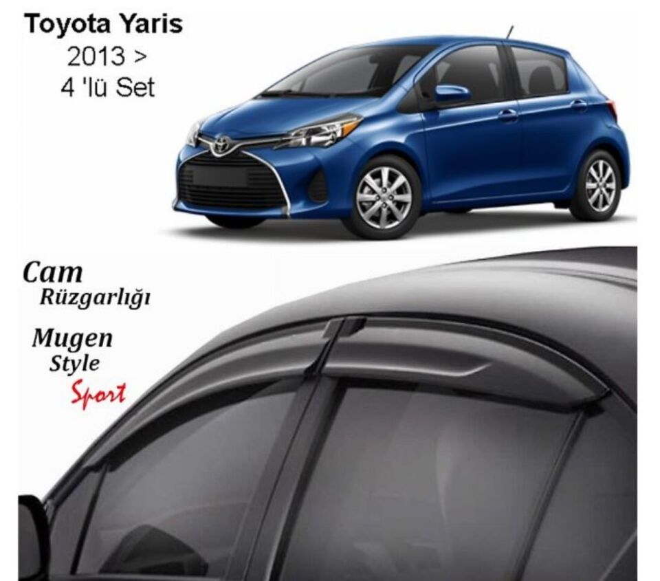 Toyota Yaris Uyumlu Cam Rüzgarlığı 2013+ Sonrası Uyumlu Mugen