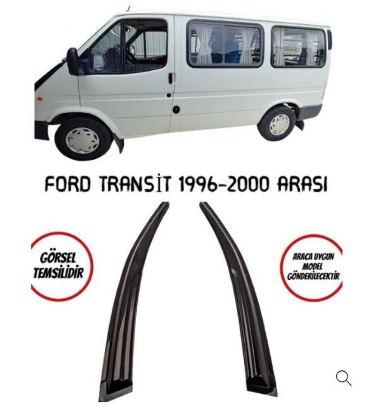 Ford Transit 1 Uyumlu Cam Rüzgarlığı 1996-2002 Arası uyumlu 2'li Mugen